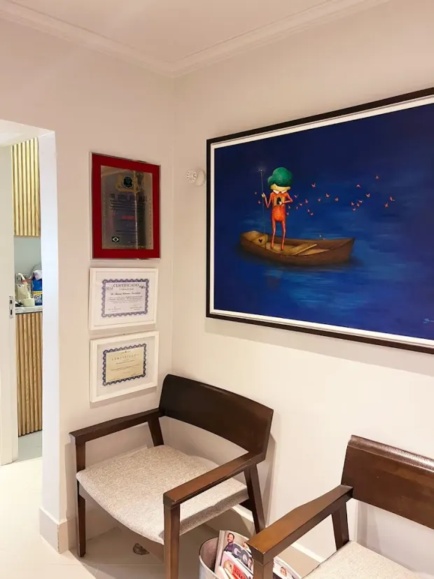 Sala de espera da clínica